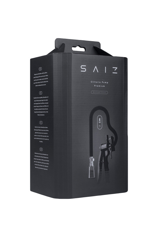 Изображение 7, Помпа для клитора SAIZ Premium, ABS пластик, черный, 44 см, TFA-SAIZ008