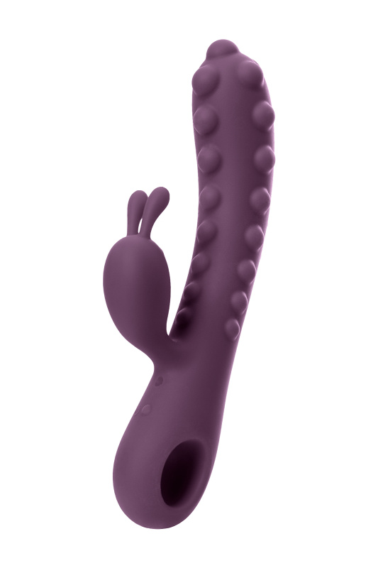 Изображение 2, Вибратор с клиторальным стимулятором KOKOS SMON, силикон, фиолетовый, 23 см, TFA-SMON-01-Violet