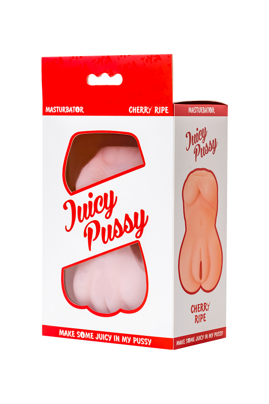 Изображение 9, Мастурбатор реалистичный TOYFA Juicy Pussy Cherry Ripe, SoftSkin, телесный, 15см, TFA-893021