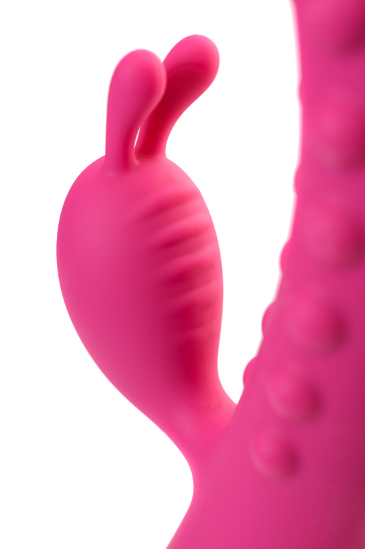 Изображение 12, Вибратор с клиторальным стимулятором KOKOS SMON, силикон, розовый, 23 см, TFA-SMON-01-Pink