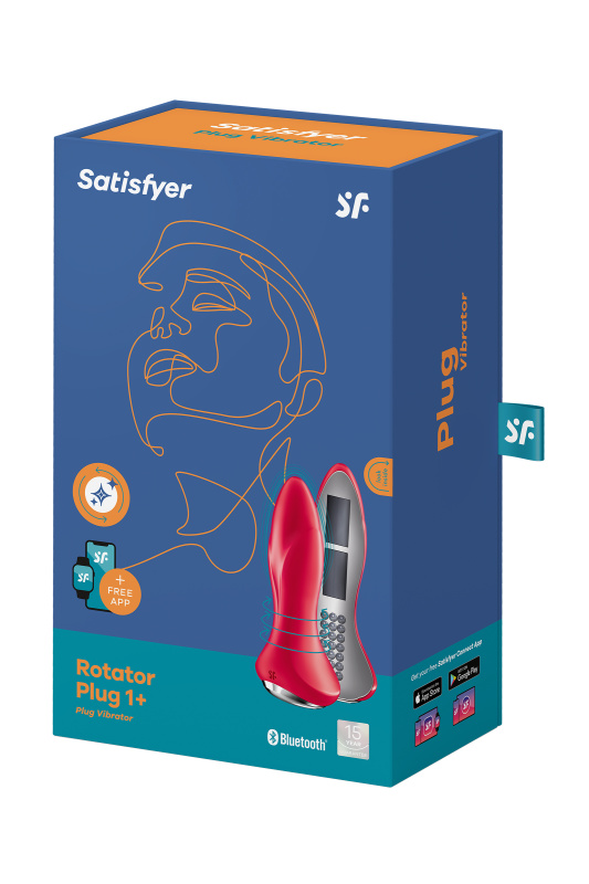 Изображение 7, Анальный вибратор Satisfyer Rotator Plug 2+ Connect App, силикон, красный, 13,5 см, TFA-4003177 Изображение 7, Анальный вибратор Satisfyer Rotator Plug 2+ Connect App, силикон, красный, 13,5 см, TFA-4003177