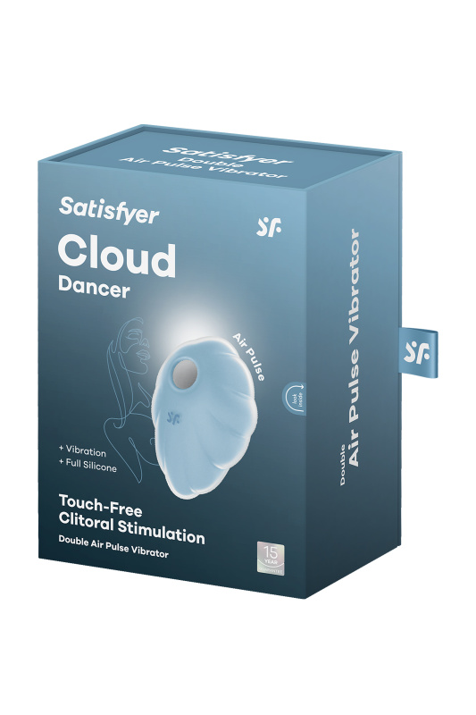 Изображение 6, Вакуумный стимулятор клитора Satisfyer Cloud Dancer, силикон, голубой, 9 см, TFA-J2018-275-2
