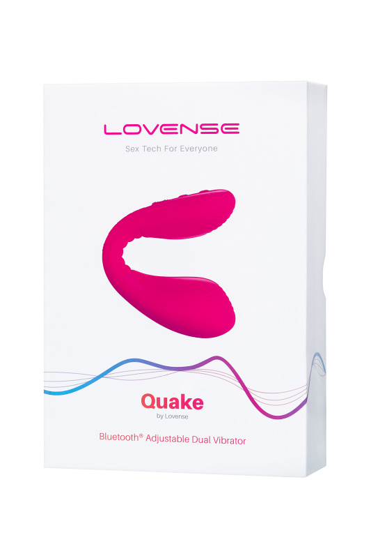 Изображение 8, Многофункциональный стимулятор для пар LOVENSE Quake (Dolce), силикон, розовый, 20 см, TFA-LE-13
