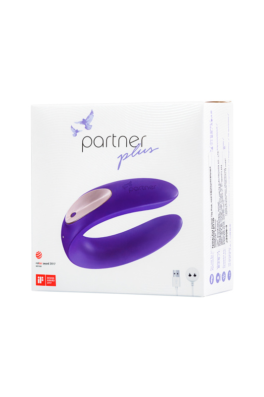 Изображение 19, Многофункциональный стимулятор для пар Satisfyer Partner Toy Plus, силикон, фиолетовый, 18 см., TFA-Partner Plus