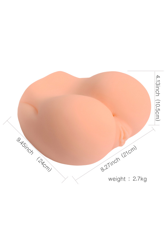 Изображение 14, Мастурбатор реалистичный вагина+анус, XISE, TPR, телесный, 24 см, TFA-SQ-MA50020