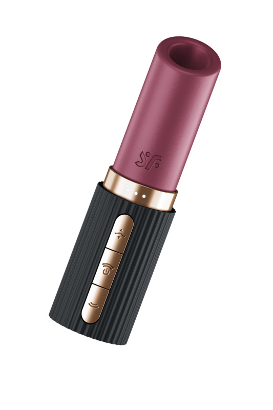 Мини-вибратор с 3D пульсацией Satisfyer Deep Kiss с USB-C зарядкой, силикон, ABS, чёрный, 11,4 см, TFA-4083247