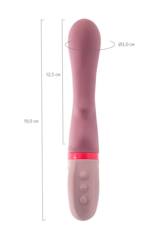 Изображение 6, Вибратор Flovetta ROSE, силикон, розовый, 19 см, TFA-457723
