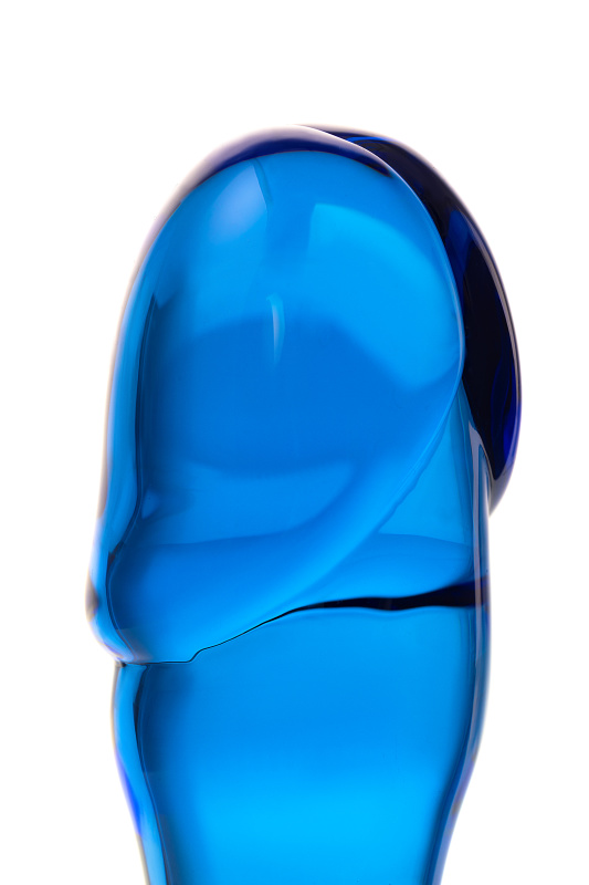Изображение 5, Анальный фаллоимитатор Sexus Glass, стекло, синий, 13 см, TFA-912186