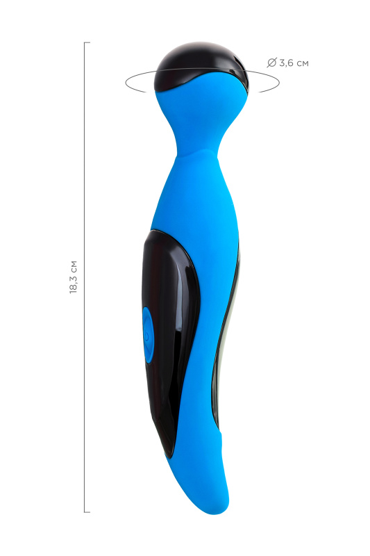 Изображение 10, Вибростимулятор L'EROINA by TOYFA Cosmy, силикон, голубой, 18,3 см, Ø 3,6 см, TFA-561018