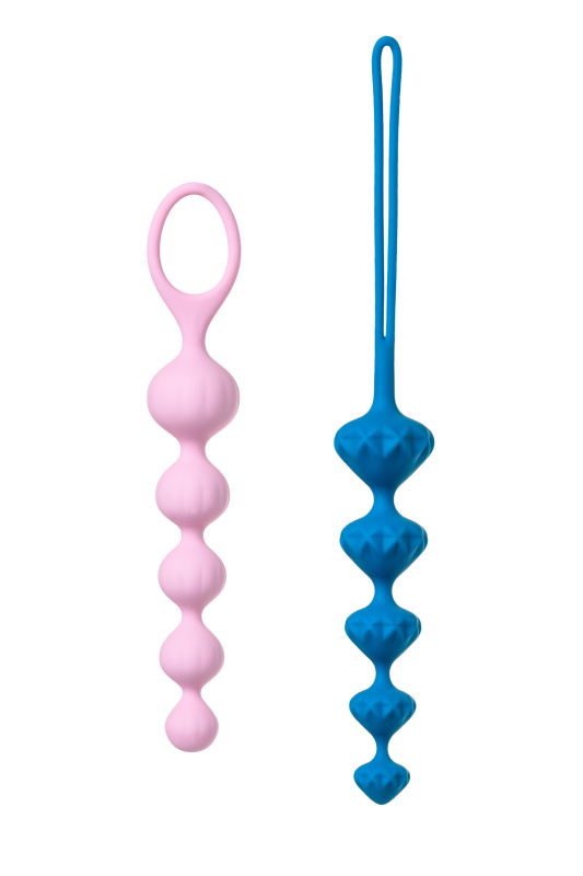 Изображение 3, Набор анальных цепочек Satisfyer Beads, силикон, ассорти, 27 см., TFA-J01756 Color Set