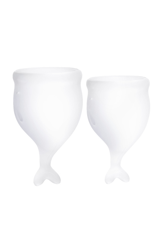 Изображение 2, Менструальная чаша Satisfyer Feel Secure, 2 шт в наборе, силикон, прозрачный, FER-J1766-2