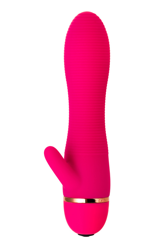 Изображение 2, Вибратор TOYFA A-Toys с клиторальным стимулятором, силикон, розовый, 15 см, TFA-761024