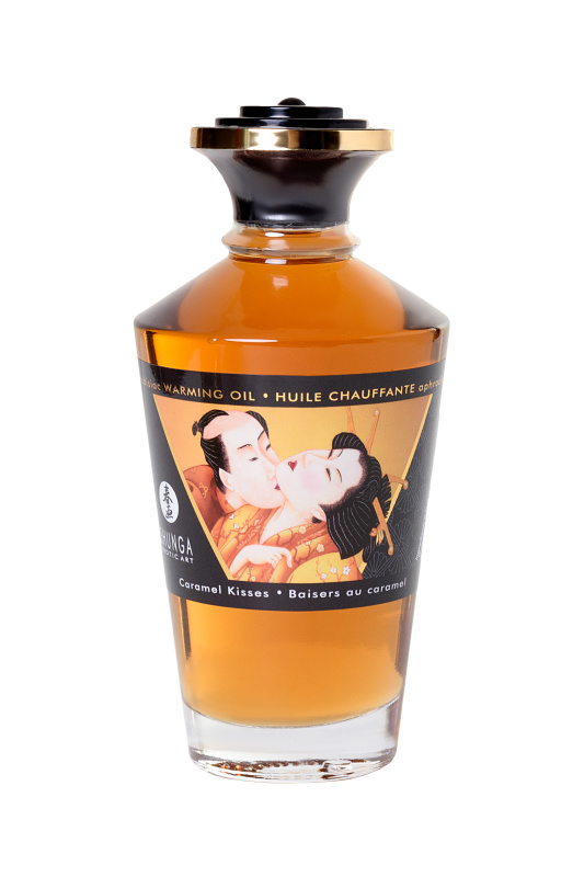Изображение 3, Масло для массажа Shunga Caramel Kisses, разогревающее, карамель, 100 мл, TFA-2215