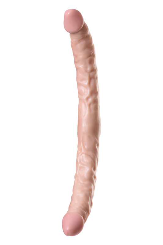 Изображение 2, Двусторонний фаллоимитатор TOYFA RealStick Nude реалистичный, PVC, телесный, 42,5 см, TFA-582011