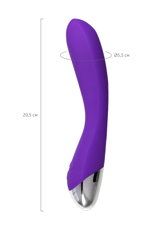 Изображение 10, Вибратор Штучки-Дрючки «Дрючка-удовольствие», силикон, фиолетовый, 20,5 см, TFA-690555