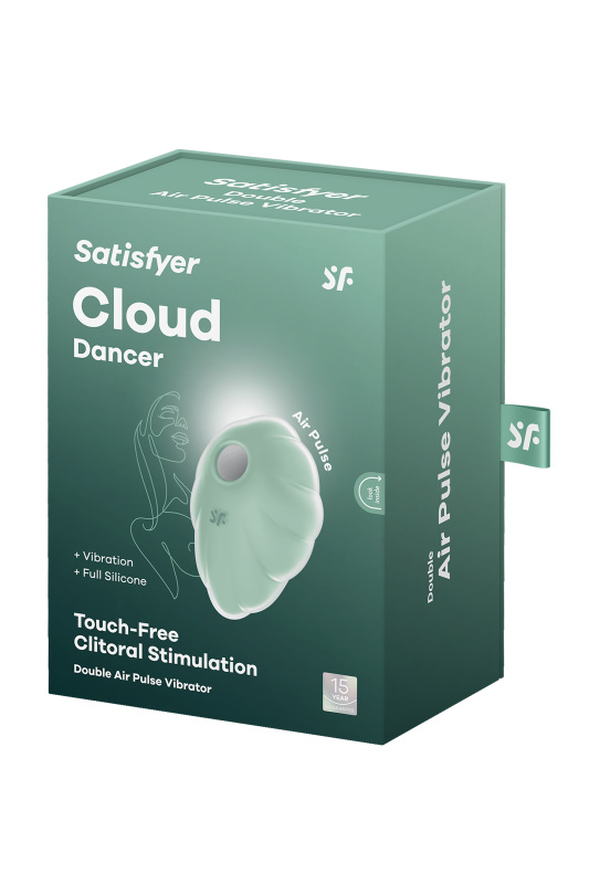 Изображение 6, Вакуумный стимулятор клитора Satisfyer Cloud Dancer, силикон, зеленый, 9 см, TFA-J2018-275-3