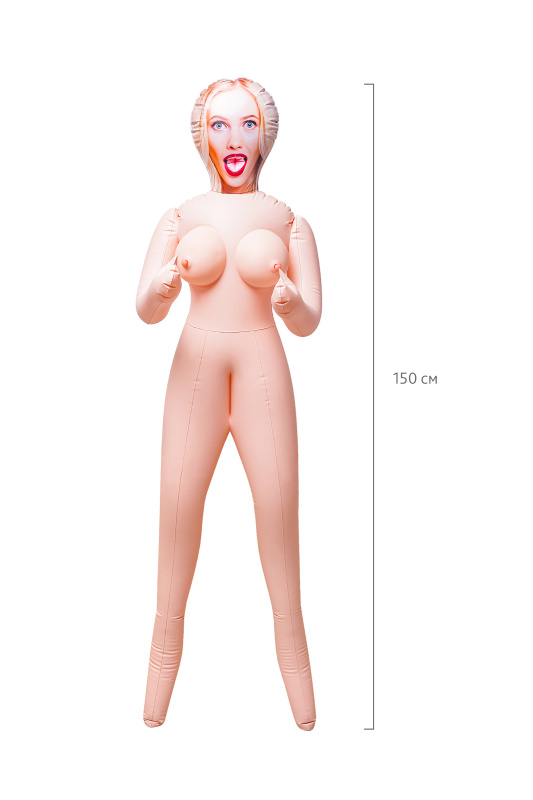 Изображение 5, Кукла надувная Dolls-X by TOYFA Lilit, блондинка, с тремя отверстиями, 150 см, TFAM-117026
