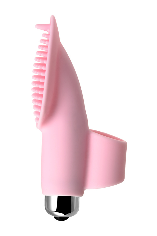 Изображение 3, Вибронасадка на палец JOS TWITY для прелюдии, силикон, розовая, 10,2 см, TFA-782006
