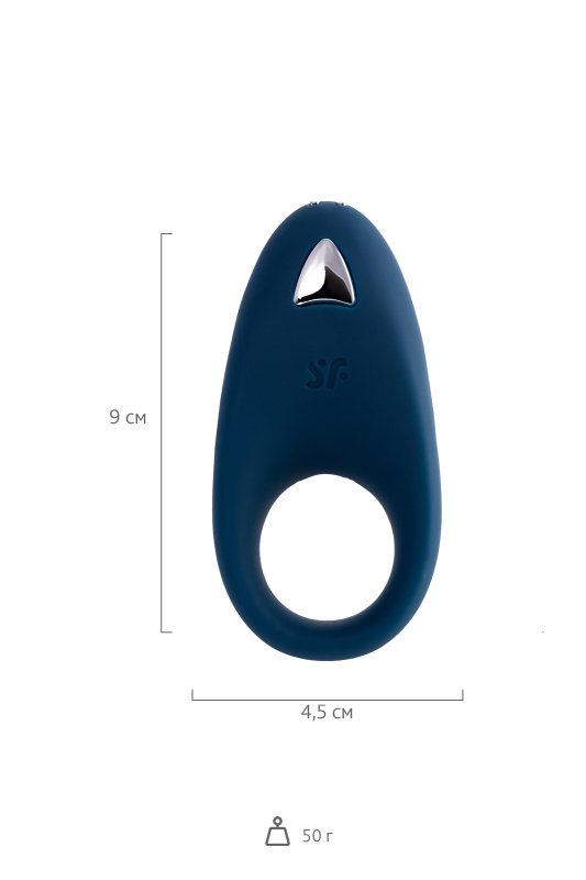 Изображение 7, Эрекционное кольцо на пенис Satisfyer Powerful, силикон, синий, 9 см., TFA-J2008-20