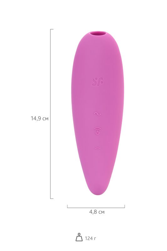 Изображение 8, Вакуум-волновой бесконтактный стимулятор клитора Satisfyer Curvy 3+, силикон, розовый, 14,5 см., TFA-J2018-107-2