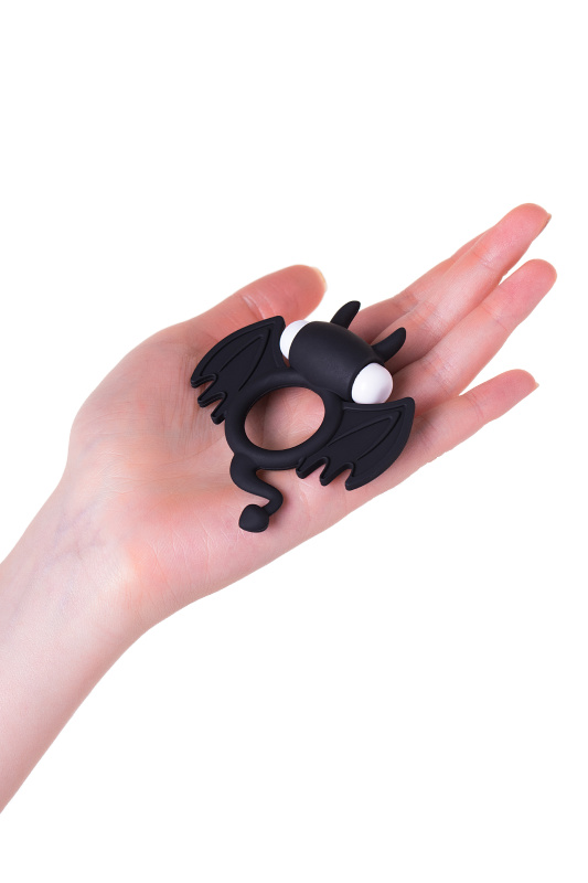 Изображение 7, Эрекционное кольцо на пенис JOS COCKY DEVIL, силикон, черный, 8,5 см, TFA-782016