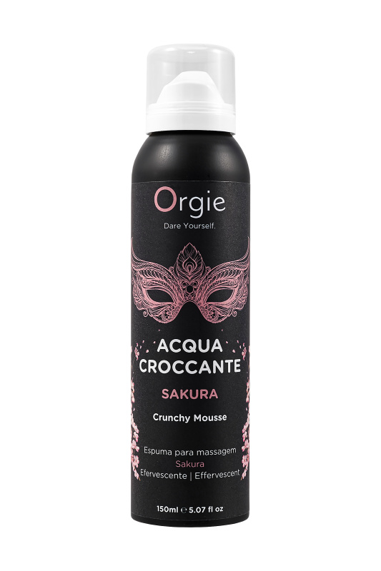 Изображение 2, Шипучая пена для массажа Orgie Acqua Croccante Sakura, аромат цветов сакуры, 150 мл, TFA-51553
