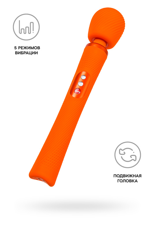 Изображение 1, Вибромассажер Fun Factory VIM VIBRATING WAND, силикон, оранжевый, 31,3 см, TFA-10000