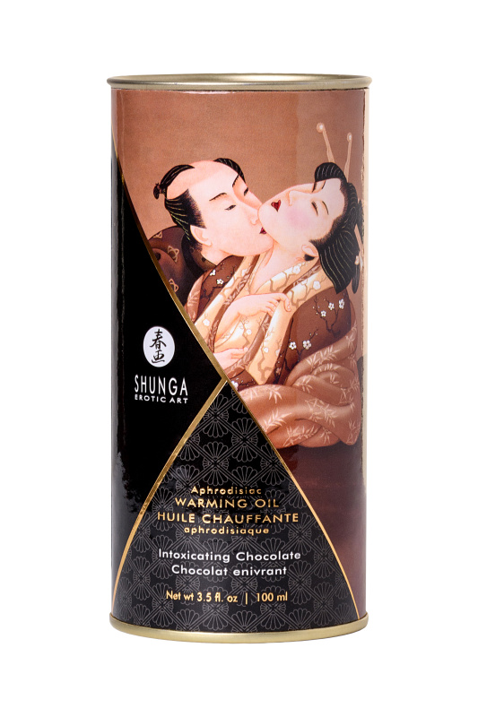 Изображение 6, Масло для массажа Shunga Intoxicating Chocolate, разогревающее, шоколад, 100 мл, TFA-2209
