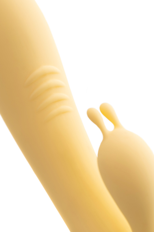 Изображение 13, Вибратор с клиторальным стимулятором Flovetta by Toyfa Aster, силикон, желтый, 22 см, TFA-457701