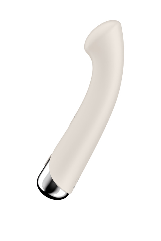 Вибратор для точки G с ротацией Satisfyer Spinning G-Spot 1, силикон, бежевый, 16,8 см, TFA-4048772