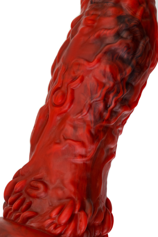 Изображение 8, Вибратор Black&Red by TOYFA Monster Docus, силикон, красно-черный, 20 см, TFA-901020