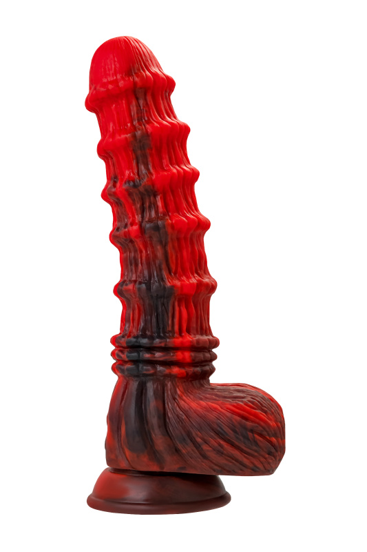 Изображение 4, Вибратор Black&Red by TOYFA Monster Tops, силикон, красно-черный, 27 см, TFA-901021