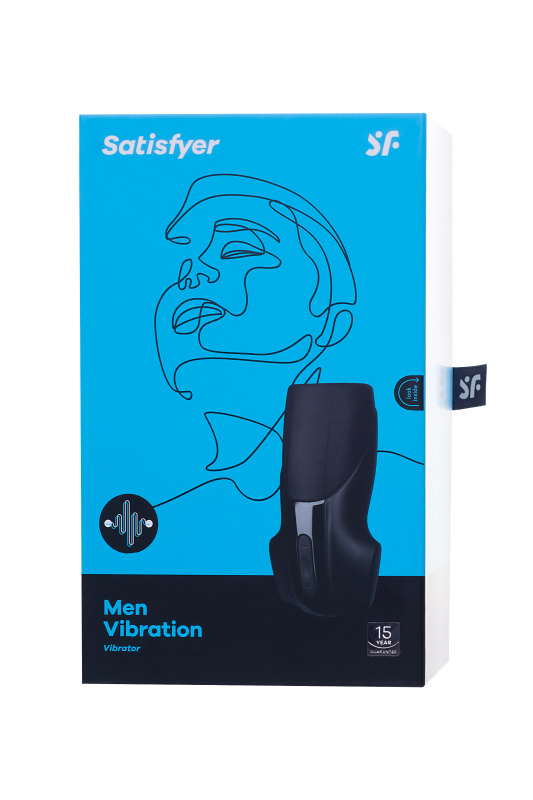 Изображение 10, Мастурбатор нереалистичный Satisfyer Men Vibration, силикон, чёрный, 14,5 см., TFA-EE73-626-0617