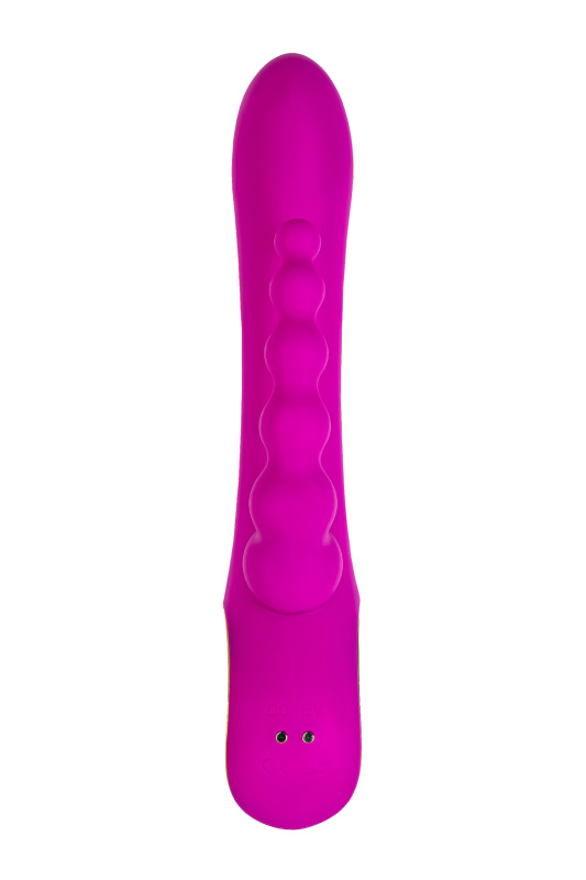 Изображение 3, Тройной вибратор A-Toys by TOYFA TRINNY, силикон, фиолетовый, 21,5 см, TFA-761066