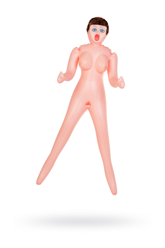Изображение 1, Кукла надувная Dolls-X by TOYFA Grace, шатенка, с тремя отверситями, кибер вставка: вагина-анус, TFAM-117013