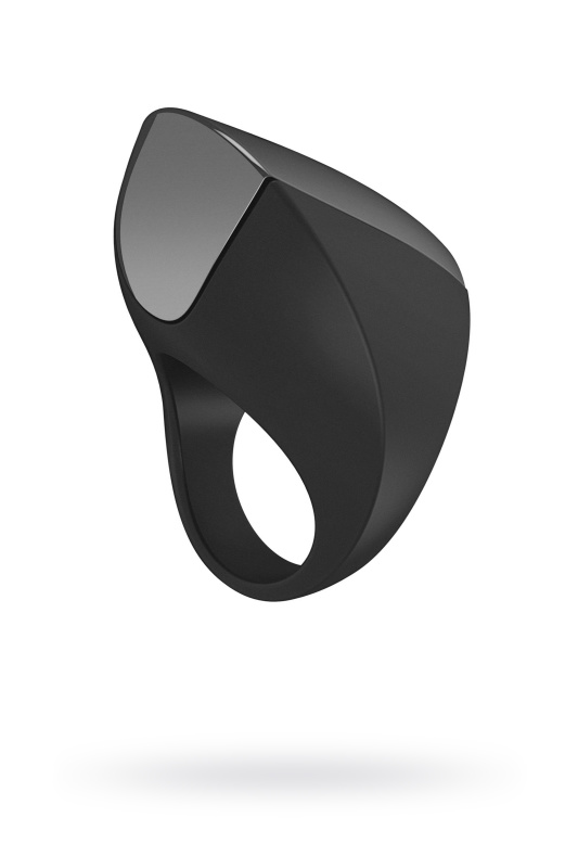 Эрекционное кольцо OVO инновационной формы с вибрацией, перезаряжаемое, силиконовое, черное, 4,7 см, TFA-A1-1