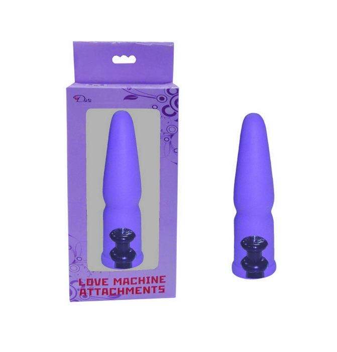 Изображение 2, Сменная насадка для секс машин Diva, силикон, фиолетовая, 16 см, AK-911633
