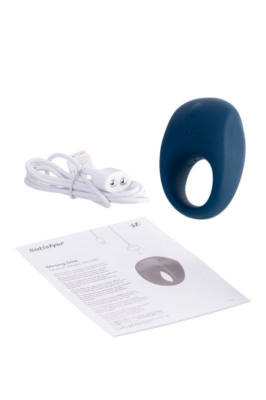 Изображение 6, Эрекционное кольцо на пенис Satisfyer Strong, силикон, синий, 7 см., TFA-J2008-18
