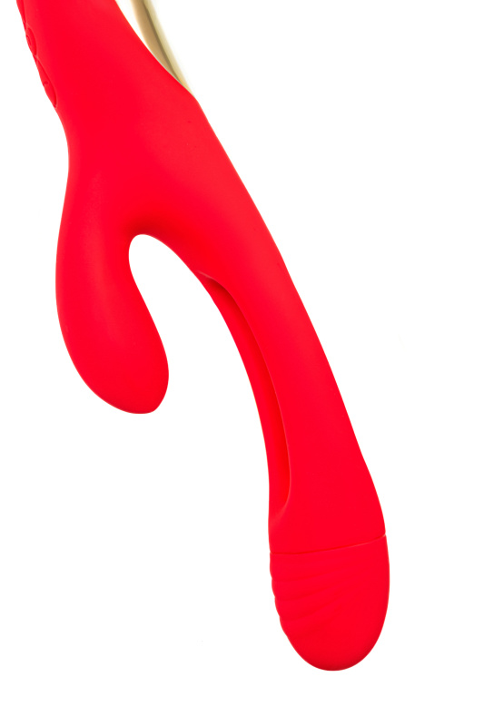 Изображение 11, Виброкролик с двигающимся язычком JOS Patti, силикон, красный, 24 см, TFA-783055