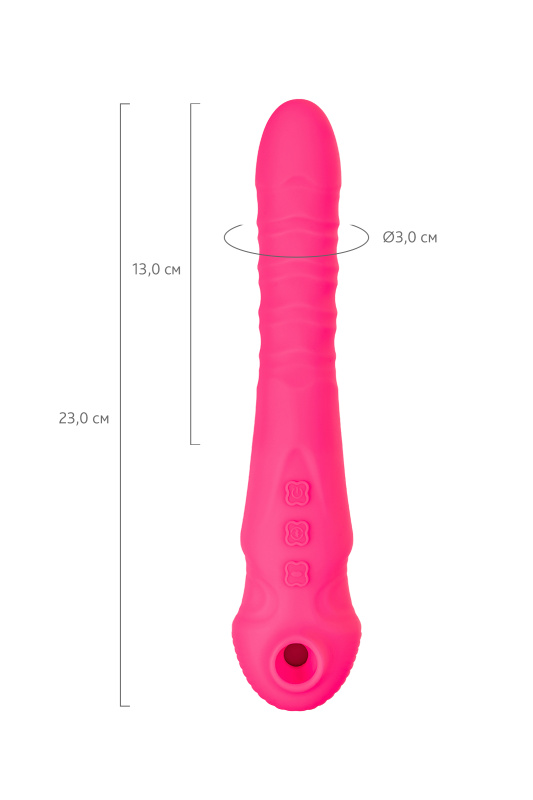 Изображение 6, Вибратор-пульсатор JOS COTOX с вакуумной стимуляцией, силикон, розовый, 23 см, TFA-783052