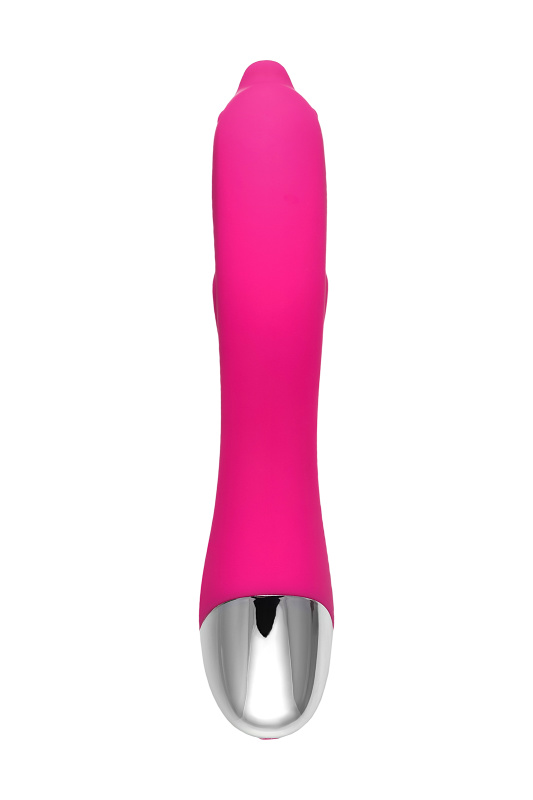 Изображение 3, Вибратор Штучки-Дрючки «Дрючка-Удовольствие» с клиторальным стимулятором, розовый, 21,5 см, TFA-690504