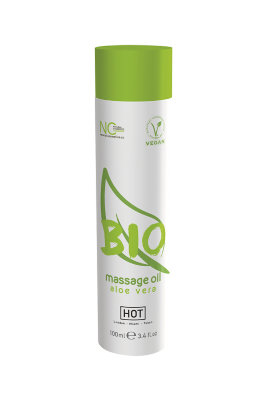 Изображение 2, Массажное масло HOT BIO Massage oil aloe vera 100 мл., TFA-44152