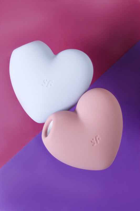 Изображение 16, Вакуум-волновой бесконтактный стимулятор клитора Satisfyer Cutie Heart, силикон, голубой, TFA-J2018-276-2