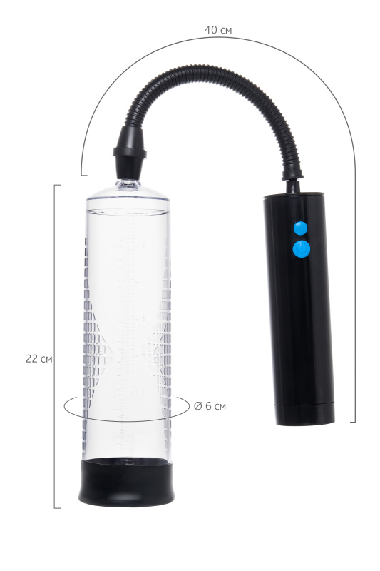 Изображение 5, Автоматическая помпа для пениса Sexus Men Lars, ABS-пластик, черная, 62 см, TFA-709021
