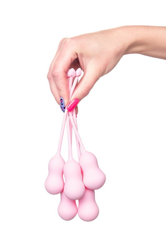 Изображение 3, Набор вагинальных шариков Flovetta by Toyfa TULIPS, силикон, розовый, 5,3 см, TFA-457710