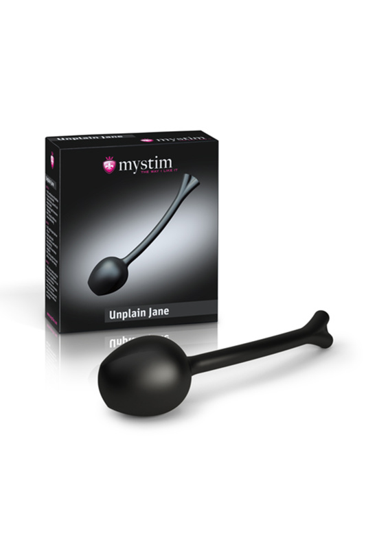 Изображение 3, Вагинальные шарики Mystim Mono Unplain Jane Geisha Balls, электростимуляция, силикон, черные, Ø 3,3, TFA-46285