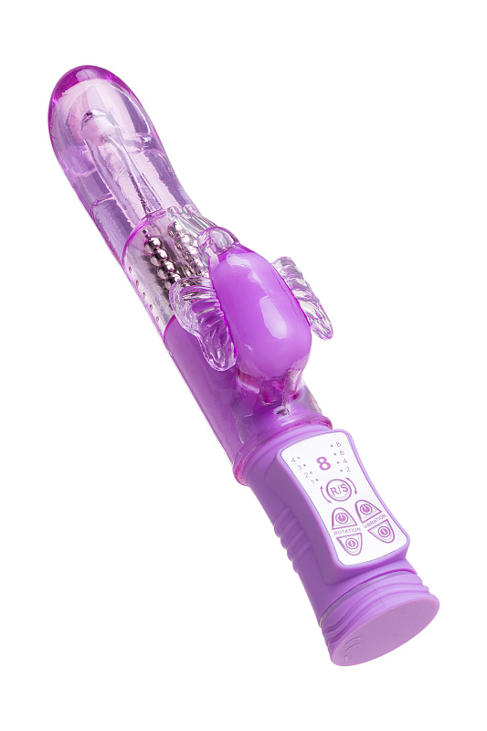Изображение 6, Вибратор с клиторальным стимулятором TOYFA A-Toys High-Tech fantasy, TPE, фиолетовый, 22,4 см, TFA-761032
