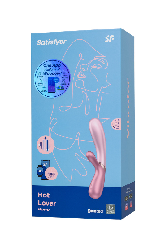 Изображение 8, Вибратор Satisfyer Hot Lover с клиторальным стимулятором, розовый, TFA-J2018-82-2