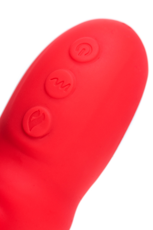 Изображение 14, Вибратор JOS Redli с двигающейся головкой, силикон, красный, 21 см, TFA-783034