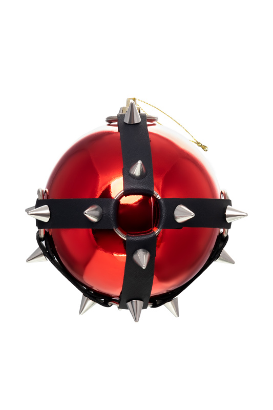 Изображение 3, Новогодний шар Pecado BDSM, с шипами, глянцевый, красный, 10 см, TFA-13001-00